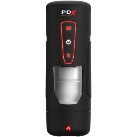PDX ELITE MILK ME HOTTER MASTURBADOR AUTOMATICO CON THRUSTING Y VIBRACION EFECTO CALOR