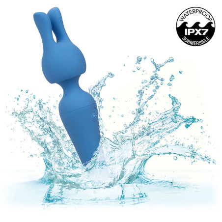 CALEXOTICS COUTURE KIT VIBRADOR WAND 10 VIBRACIONES AZUL