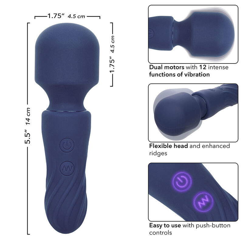 CALEXOTICS CHARISMA CHARM MASAJEADOR 12 FUNCIONES MORADO