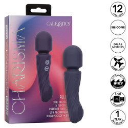 CALEXOTICS CHARISMA ALLURE MASAJEADOR DOBLE MOTOR 12 FUNCIONES 1725 CM X 45 CM MORADO 2