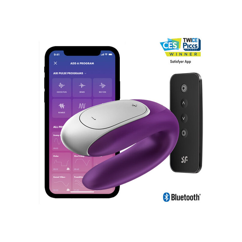 SATISFYER DOUBLE FUN PARTNER VIBRADOR LILA