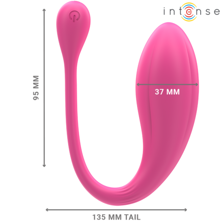 INTENSE JANICE HUEVO VIBRADOR U DOBLE ESTIMULACION 10 VIBRACIONES ROSA CONTROL REMOTO