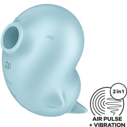 SATISFYER SASSY SEAL ESTIMULADOR VIBRADOR AZUL 2