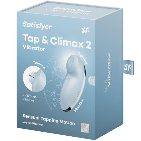 SATISFYER TAP CLIMAX 2 VIBRADOR ESTIMULADOR AZUL