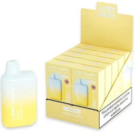 LOST MARY BM600 VAPER NICOTINA 2 DESECHABLE SABOR PINA HELADA