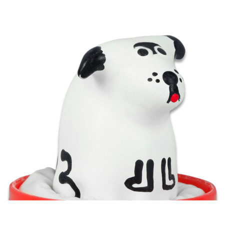 CONDOMERIE PRESERVATIVO DECORATIVO PINTADO A MANO PERRO DALMATA