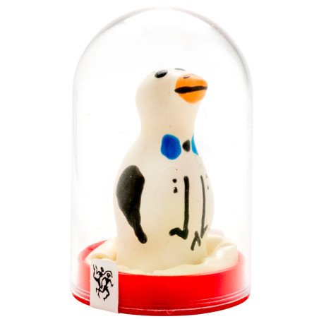 CONDOMERIE PRESERVATIVO DECORATIVO PINTADO A MANO PINGUINO