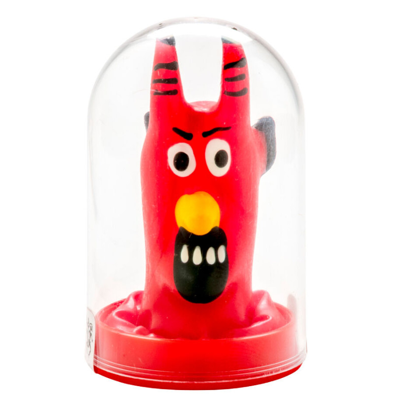 CONDOMERIE PRESERVATIVO DECORATIVO PINTADO A MANO DIABLO ROJO