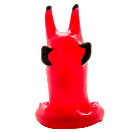 CONDOMERIE PRESERVATIVO DECORATIVO PINTADO A MANO DIABLO ROJO