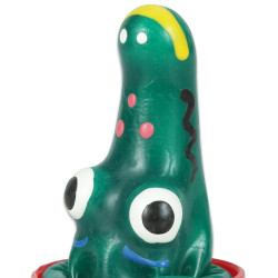 CONDOMERIE PRESERVATIVO DECORATIVO PINTADO A MANO COCODRILO MODELO 1 2