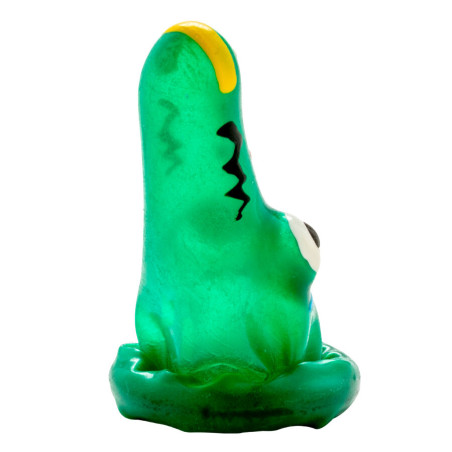 CONDOMERIE PRESERVATIVO DECORATIVO PINTADO A MANO COCODRILO MODELO 1