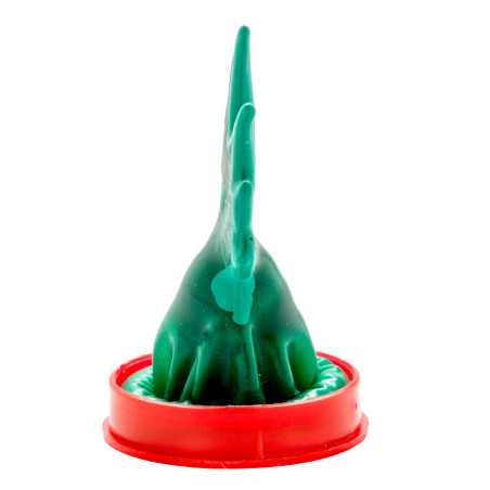 CONDOMERIE PRESERVATIVO DECORATIVO PINTADO A MANO CANABIS MODELO 1