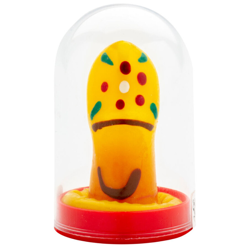CONDOMERIE PRESERVATIVO DECORATIVO PINTADO A MANO ZUECO