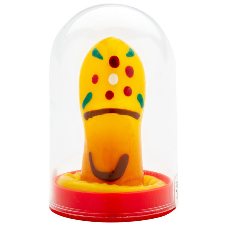 CONDOMERIE PRESERVATIVO DECORATIVO PINTADO A MANO ZUECO