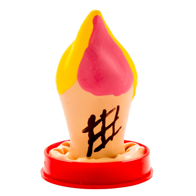 CONDOMERIE PRESERVATIVO DECORATIVO PINTADO A MANO HELADO