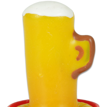 CONDOMERIE PRESERVATIVO DECORATIVO PINTADO A MANO VASO DE CERVEZA