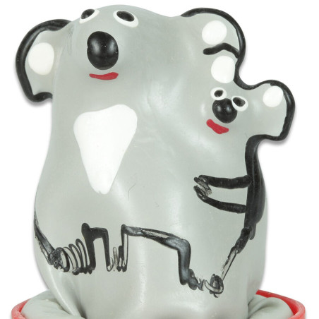 CONDOMERIE PRESERVATIVO DECORATIVO PINTADO A MANO KOALA JOVEN