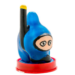 CONDOMERIE PRESERVATIVO DECORATIVO PINTADO A MANO BUZO 2