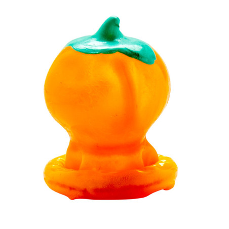CONDOMERIE PRESERVATIVO DECORATIVO PINTADO A MANO CALABAZA