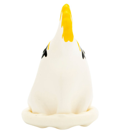 CONDOMERIE PRESERVATIVO DECORATIVO PINTADO A MANO LORO BLANCO