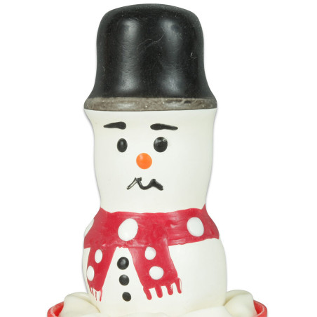 CONDOMERIE PRESERVATIVO DECORATIVO PINTADO A MANO MUNECO DE NIEVE