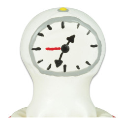 CONDOMERIE PRESERVATIVO DECORATIVO PINTADO A MANO RELOJ