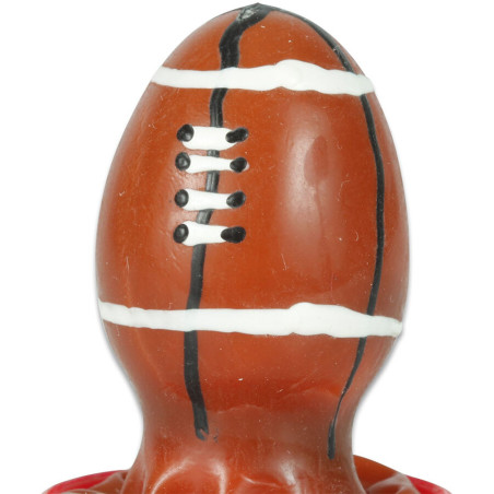 CONDOMERIE PRESERVATIVO DECORATIVO PINTADO A MANO PELOTA DE RUGBY