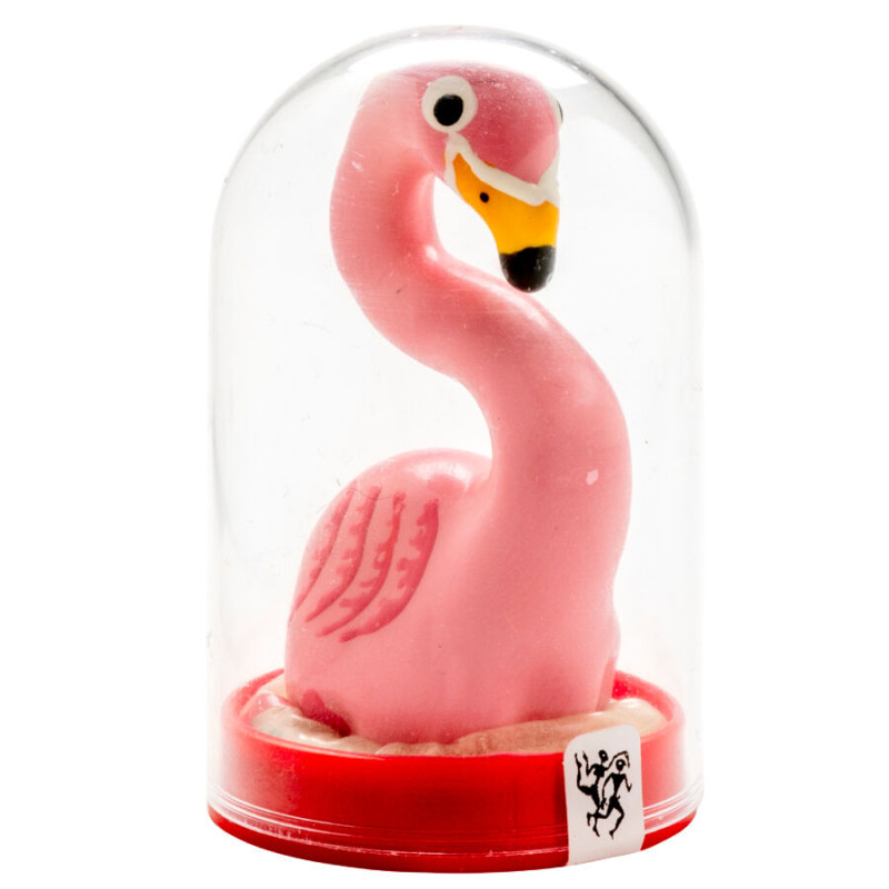 CONDOMERIE PRESERVATIVO DECORATIVO PINTADO A MANO FLAMENCO ROSA