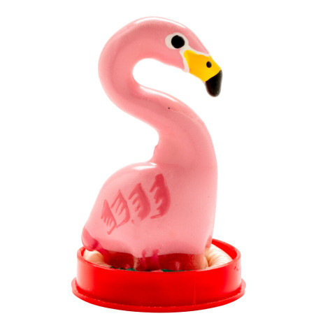 CONDOMERIE PRESERVATIVO DECORATIVO PINTADO A MANO FLAMENCO ROSA