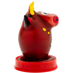 CONDOMERIE PRESERVATIVO DECORATIVO PINTADO A MANO TORO MODELO 1 2