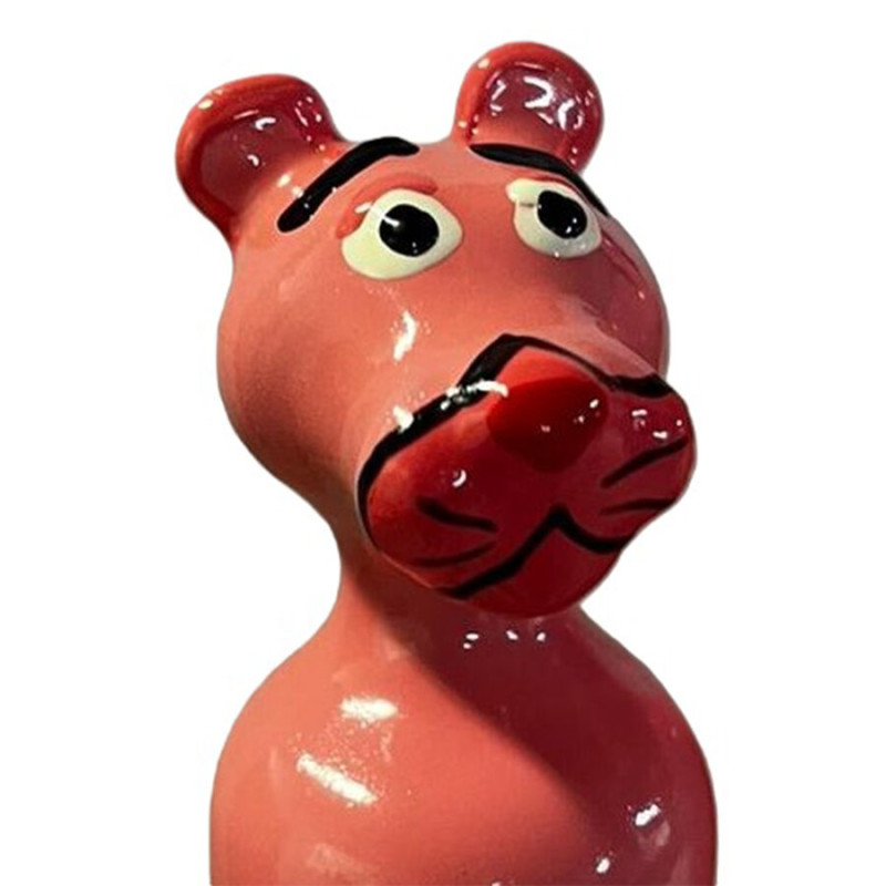 CONDOMERIE PRESERVATIVO DECORATIVO PINTADO A MANO PANTERA ROSA