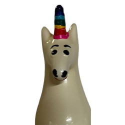 CONDOMERIE PRESERVATIVO DECORATIVO PINTADO A MANO ARCOIRIS UNICORNIO