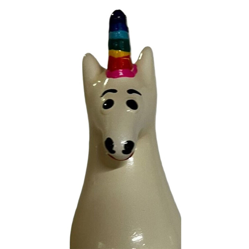 CONDOMERIE PRESERVATIVO DECORATIVO PINTADO A MANO ARCOIRIS UNICORNIO