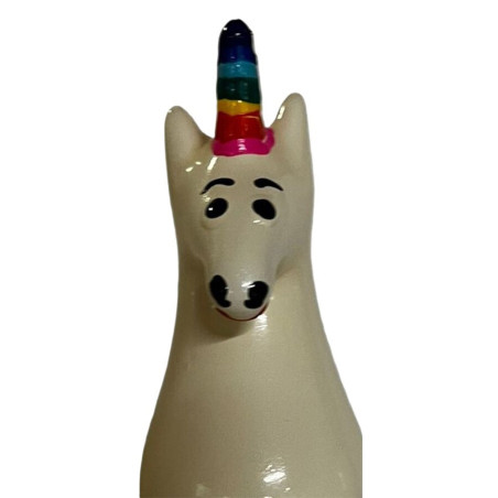 CONDOMERIE PRESERVATIVO DECORATIVO PINTADO A MANO ARCOIRIS UNICORNIO