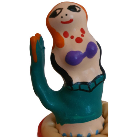 CONDOMERIE PRESERVATIVO DECORATIVO PINTADO A MANO SIRENA