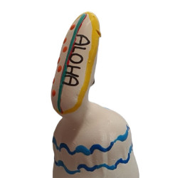 CONDOMERIE PRESERVATIVO DECORATIVO PINTADO A MANO TABLA DE SURF