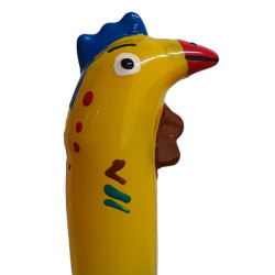CONDOMERIE PRESERVATIVO DECORATIVO PINTADO A MANO GALLO MODELO XL
