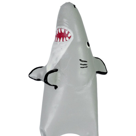 CONDOMERIE PRESERVATIVO DECORATIVO PINTADO A MANO TIBURON MODELO XL