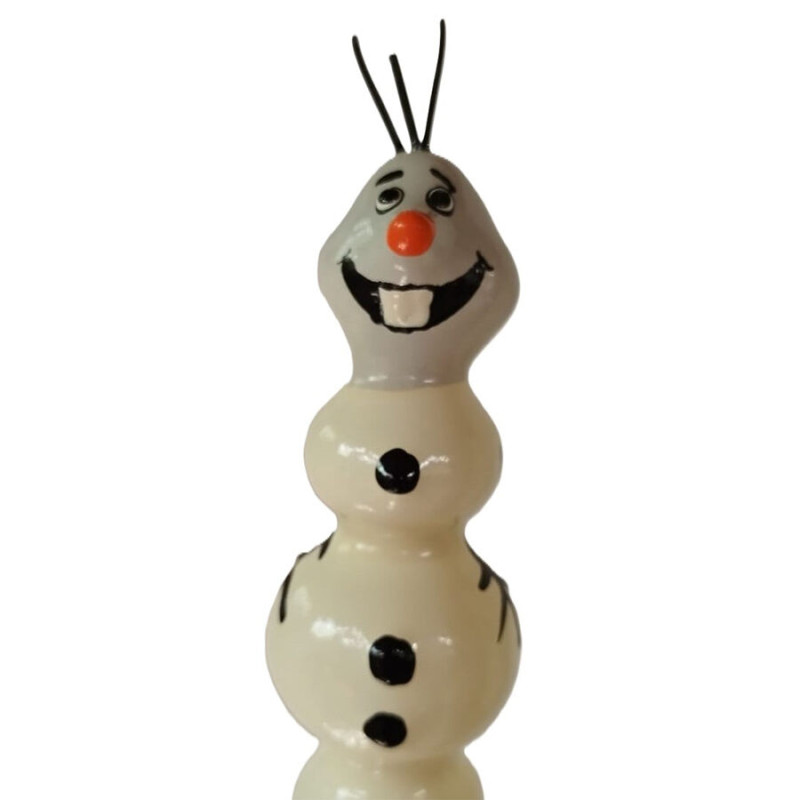 CONDOMERIE PRESERVATIVO DECORATIVO PINTADO A MANO LINDO MUNECO DE NIEVE XL