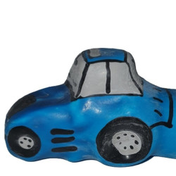 CONDOMERIE PRESERVATIVO DECORATIVO PINTADO A MANO TRACTOR AZUL XL