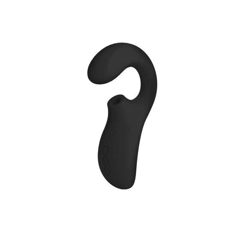 LELO ENIGMA DOBLE ESTIMULACION SUCCION MASAJEADOR NEGRO