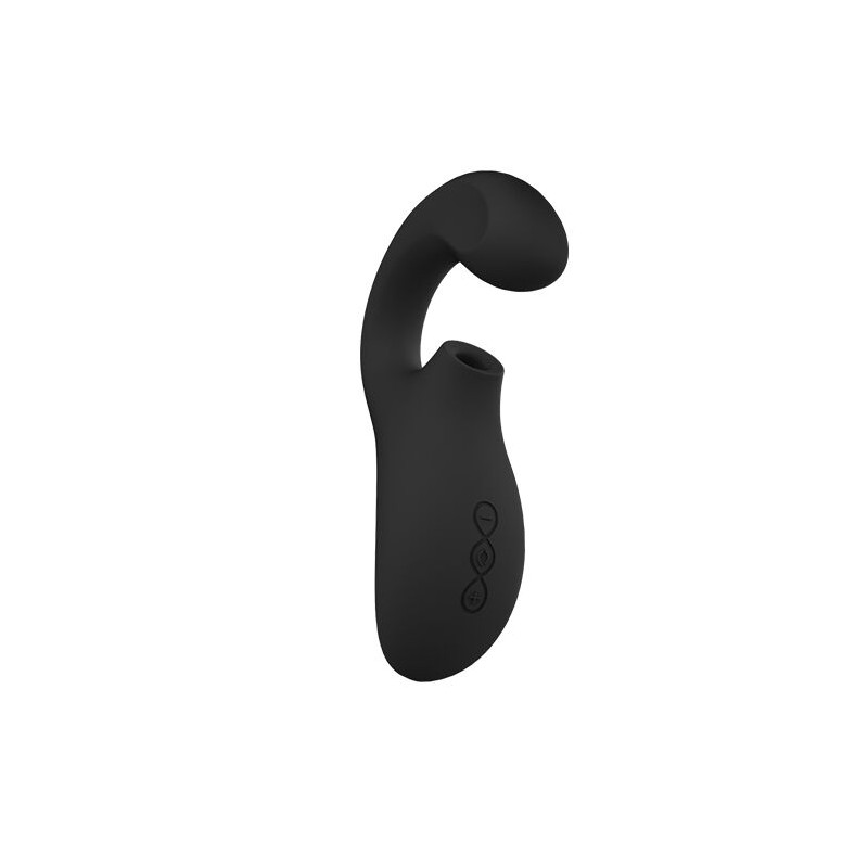 LELO ENIGMA DOBLE ESTIMULACION SUCCION MASAJEADOR NEGRO