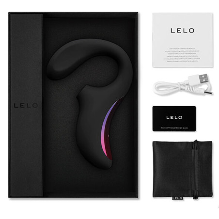 LELO ENIGMA DOBLE ESTIMULACION SUCCION MASAJEADOR NEGRO