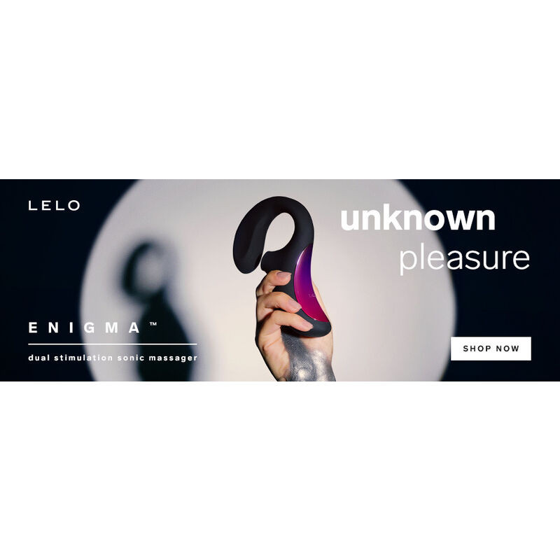 LELO ENIGMA DOBLE ESTIMULACION SUCCION MASAJEADOR NEGRO