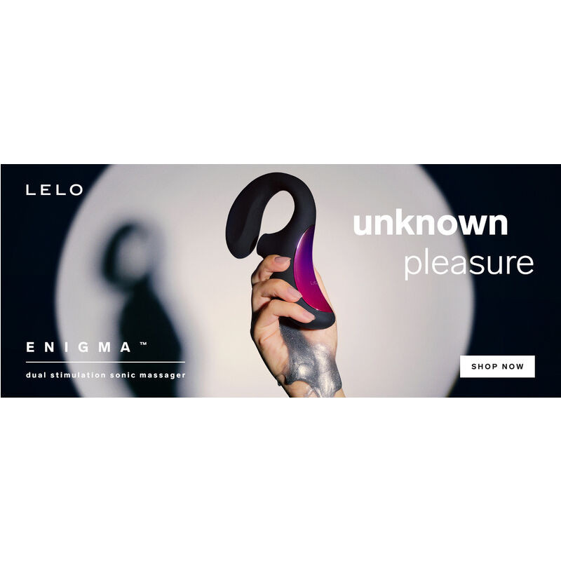 LELO ENIGMA DOBLE ESTIMULACION SUCCION MASAJEADOR NEGRO