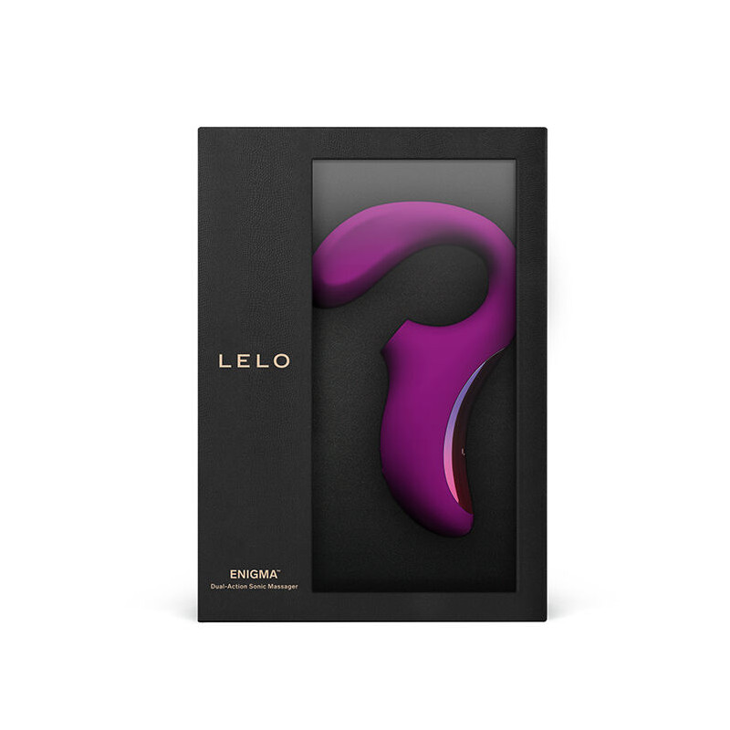 LELO ENIGMA DOBLE ESTIMULACION SUCCION MASAJEADOR MORADO