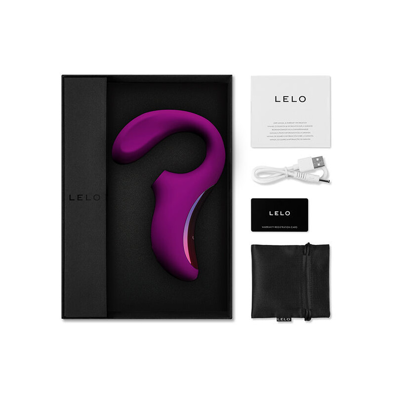 LELO ENIGMA DOBLE ESTIMULACION SUCCION MASAJEADOR MORADO