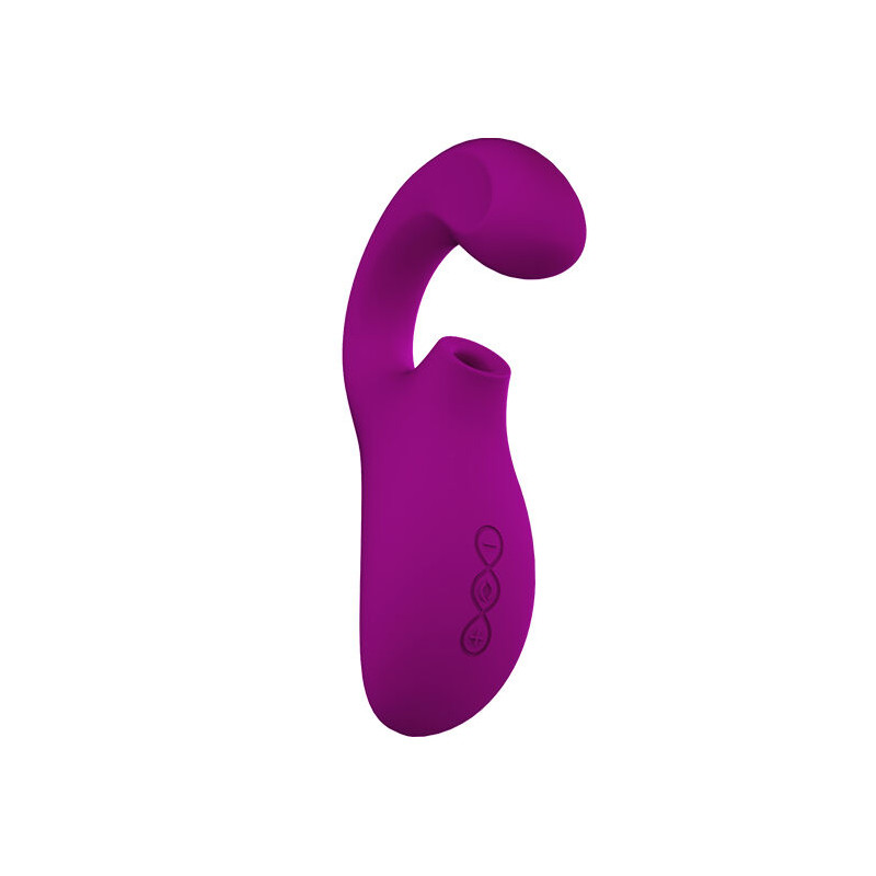 LELO ENIGMA DOBLE ESTIMULACION SUCCION MASAJEADOR MORADO