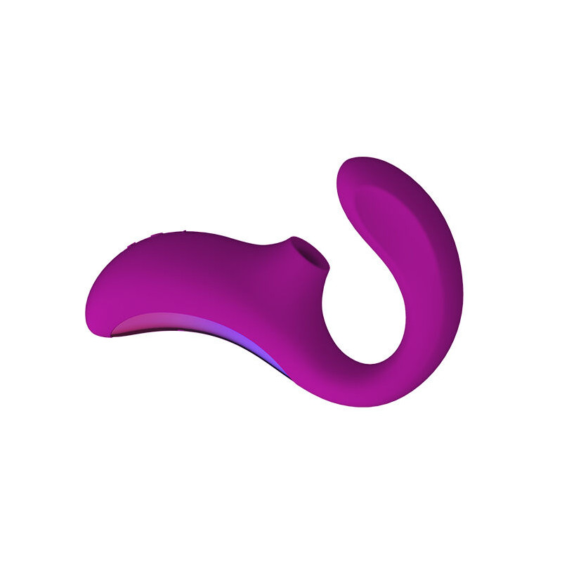 LELO ENIGMA DOBLE ESTIMULACION SUCCION MASAJEADOR MORADO