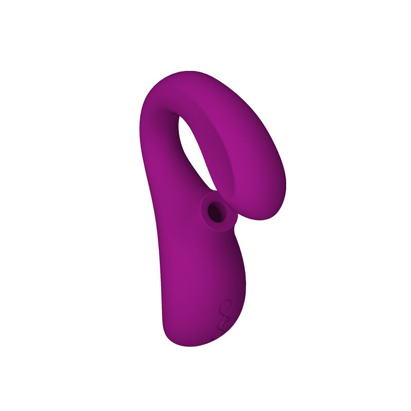 LELO ENIGMA DOBLE ESTIMULACION SUCCION MASAJEADOR MORADO